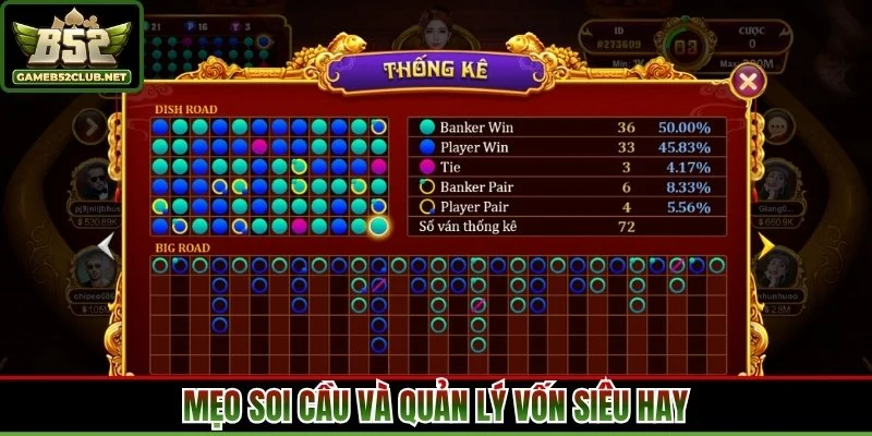 Mẹo soi cầu và quản lý vốn siêu hay
