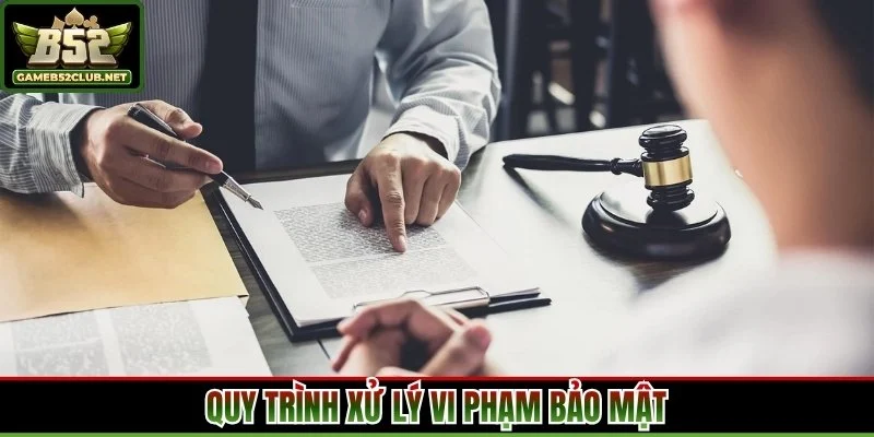 Quy trình xử lý vi phạm bảo mật