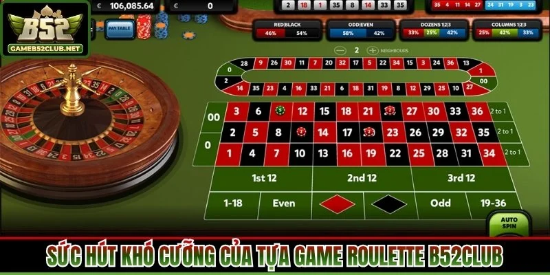 Sức hút khó cưỡng của tựa game Roulette B52Club