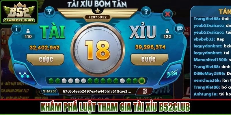 Khám phá luật tham gia tài xỉu B52Club